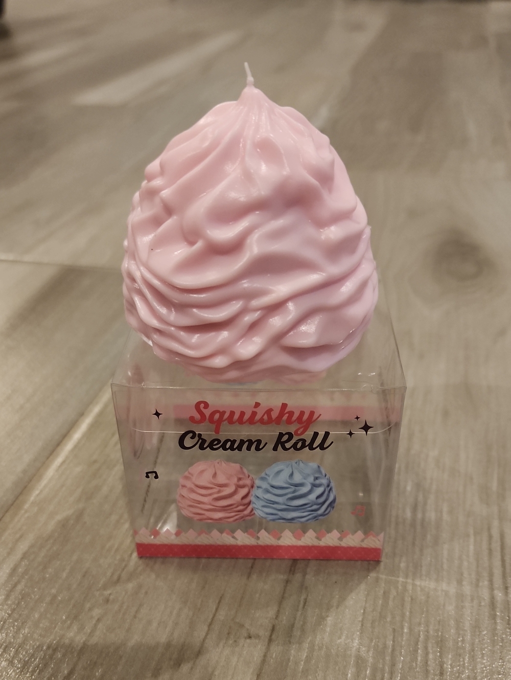 NWT Squishy Cream Roll Toy- Pink